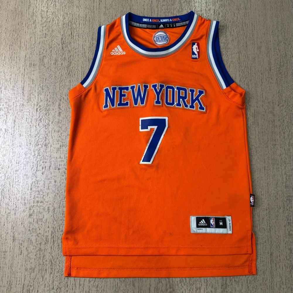 😎 Official NBA New York Knicks Carmelo Anthony Adidas Jersey in Youth Medium